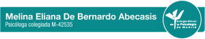 Acreditaci&oacute;n profesional de Melina Eliana De Bernardo Abecasis, psic&oacute;loga colegiada M-42535.